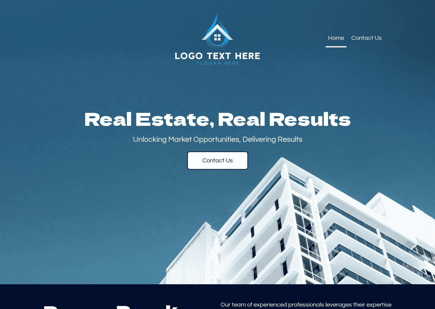 Real Estate Housing Website Preview