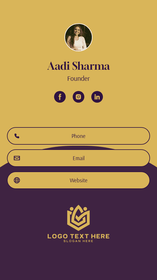 Generic Business CEO Digital Business Card