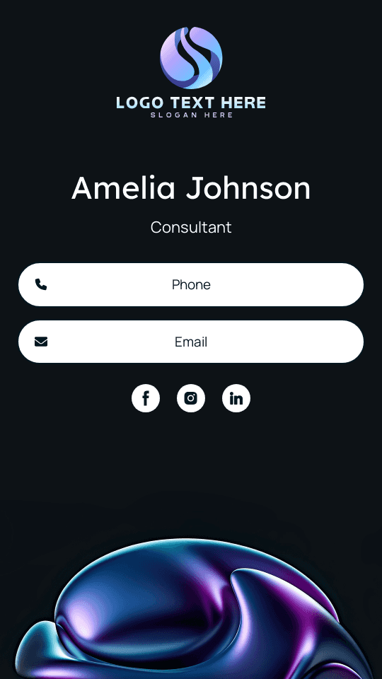 Generic Enterprise Consultant Digital Business Card