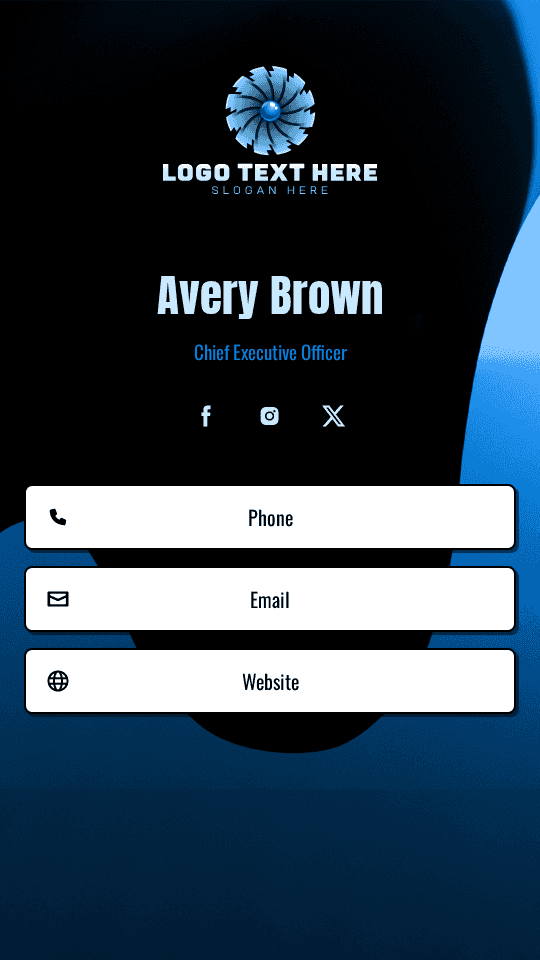Business Establishment CEO Digital Business Card Preview
