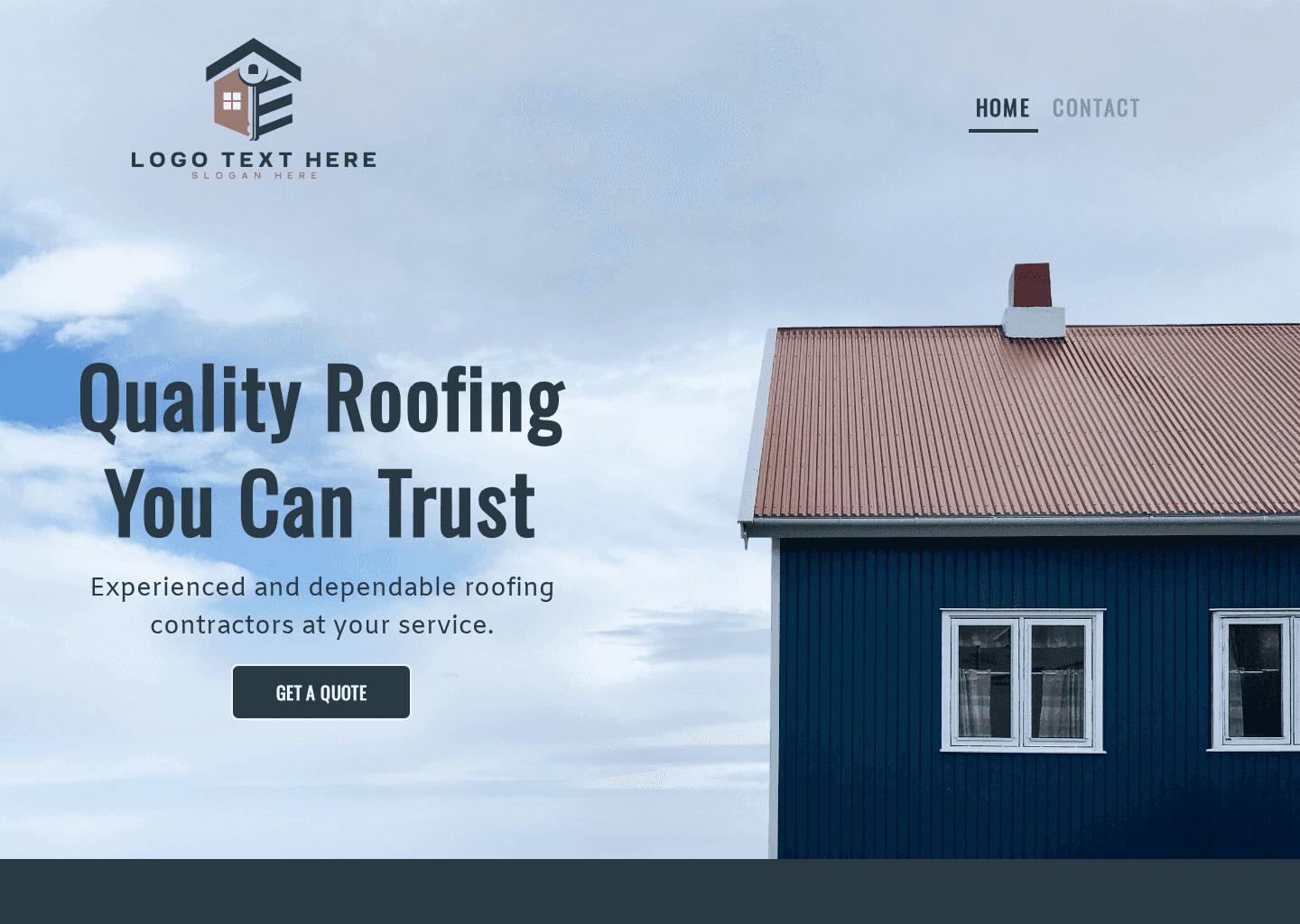 Roofing Construction Service Website Preview