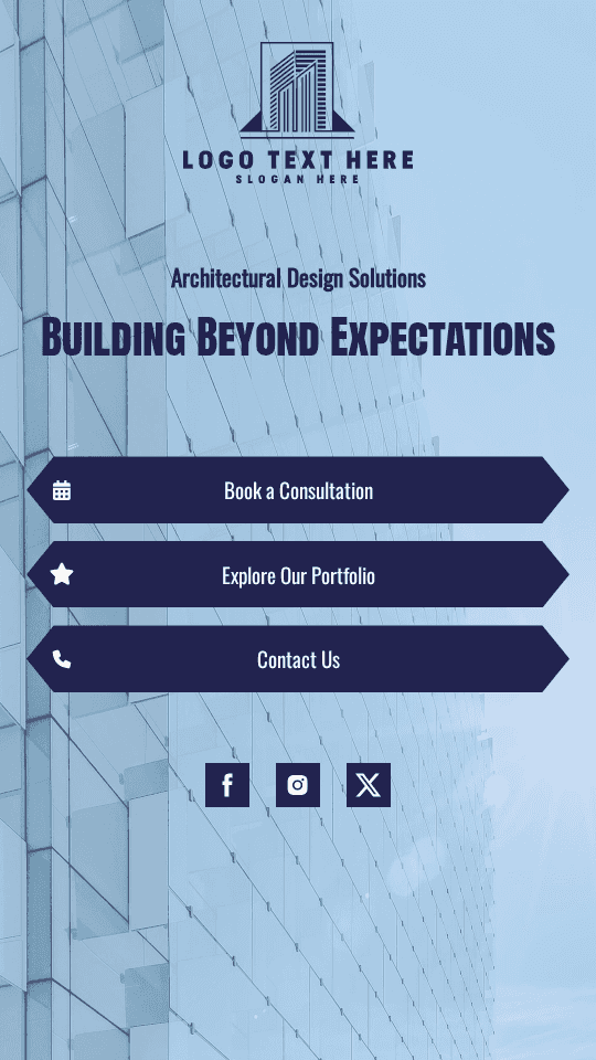 Architectural Firm Portfolio Link in Bio Preview