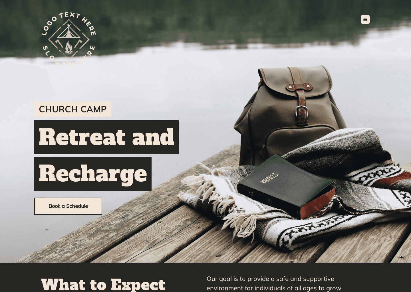 Church Camp Retreat Website