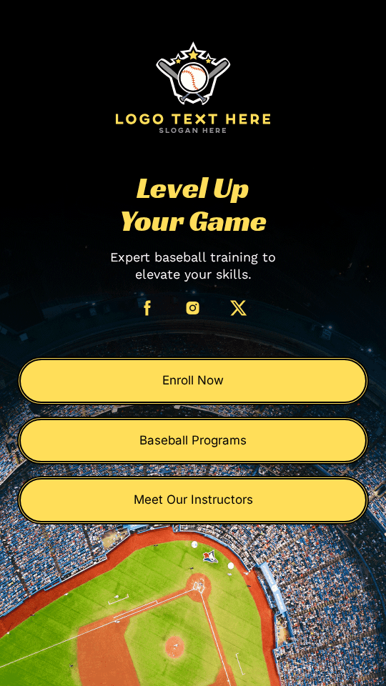 Baseball Sports Coaching Link in Bio Preview
