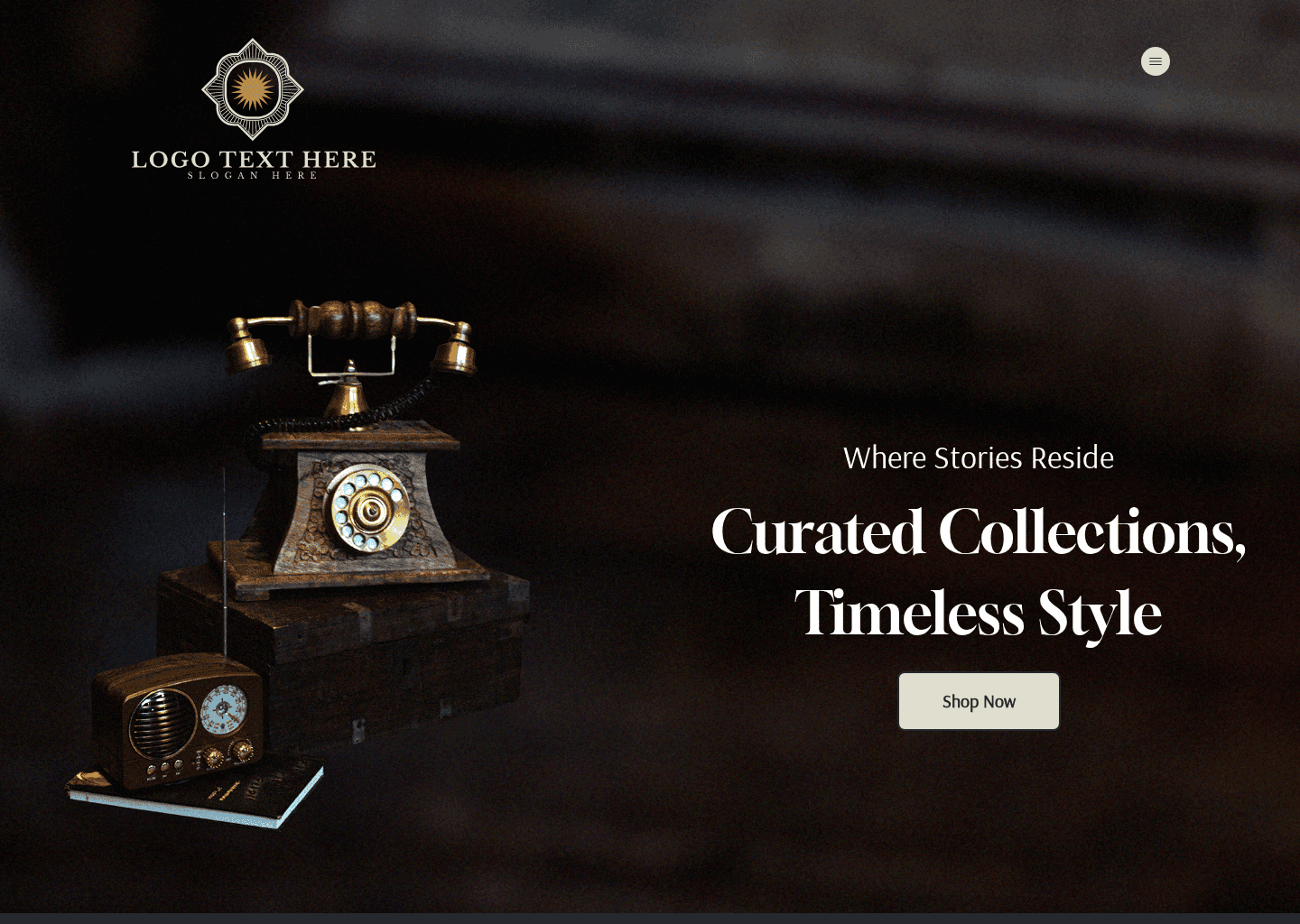 Antique Collections Shop Website Preview