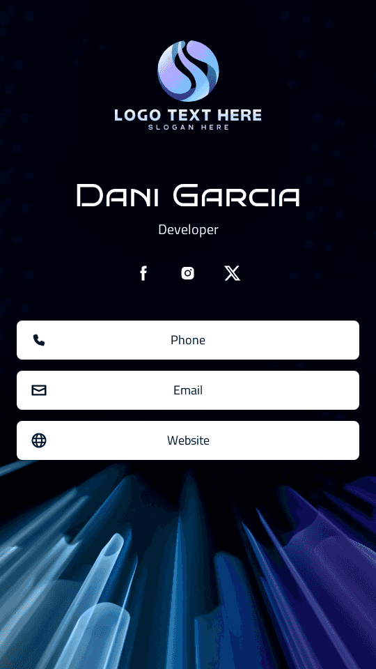 Software Ai Developer Digital Business Card Preview