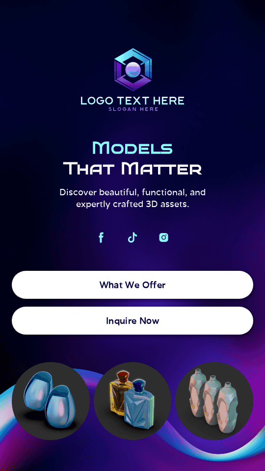 3D Template Shop Link in Bio