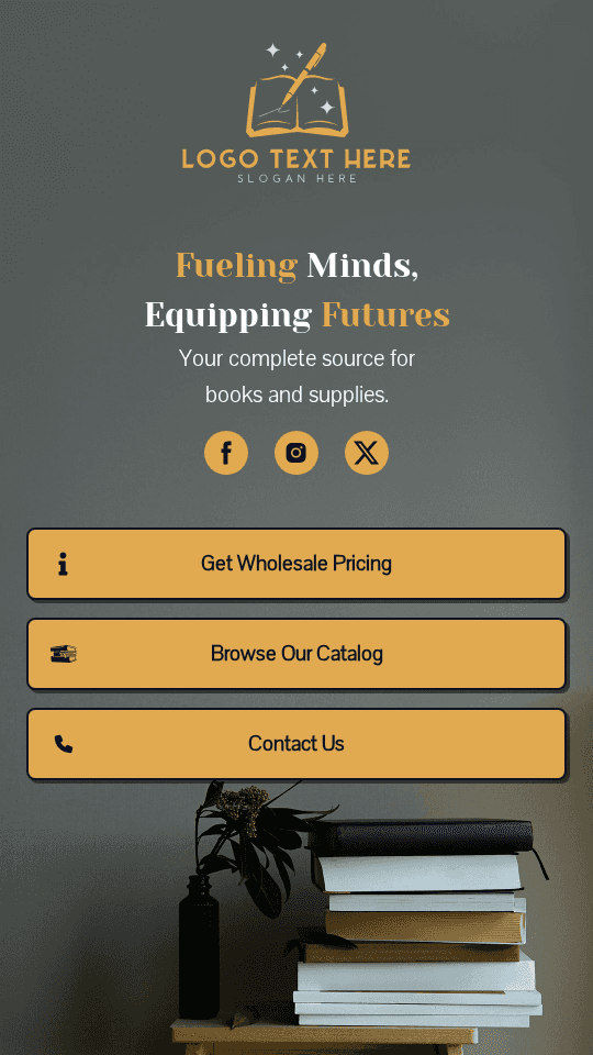 Wholesale Books Supplies Link in Bio Preview