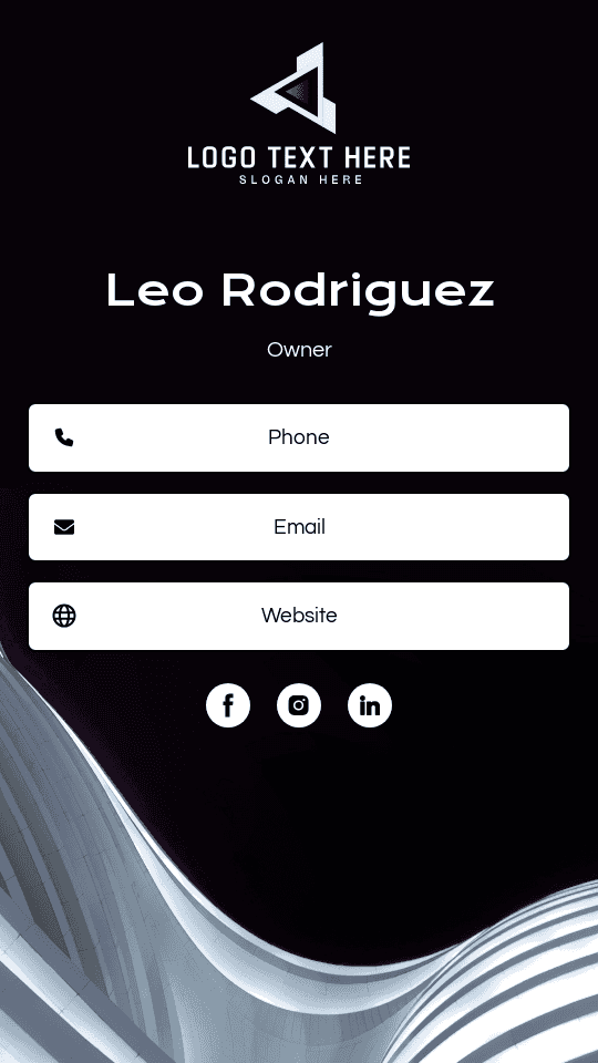 Corporate Enterprise Owner Digital Business Card Preview