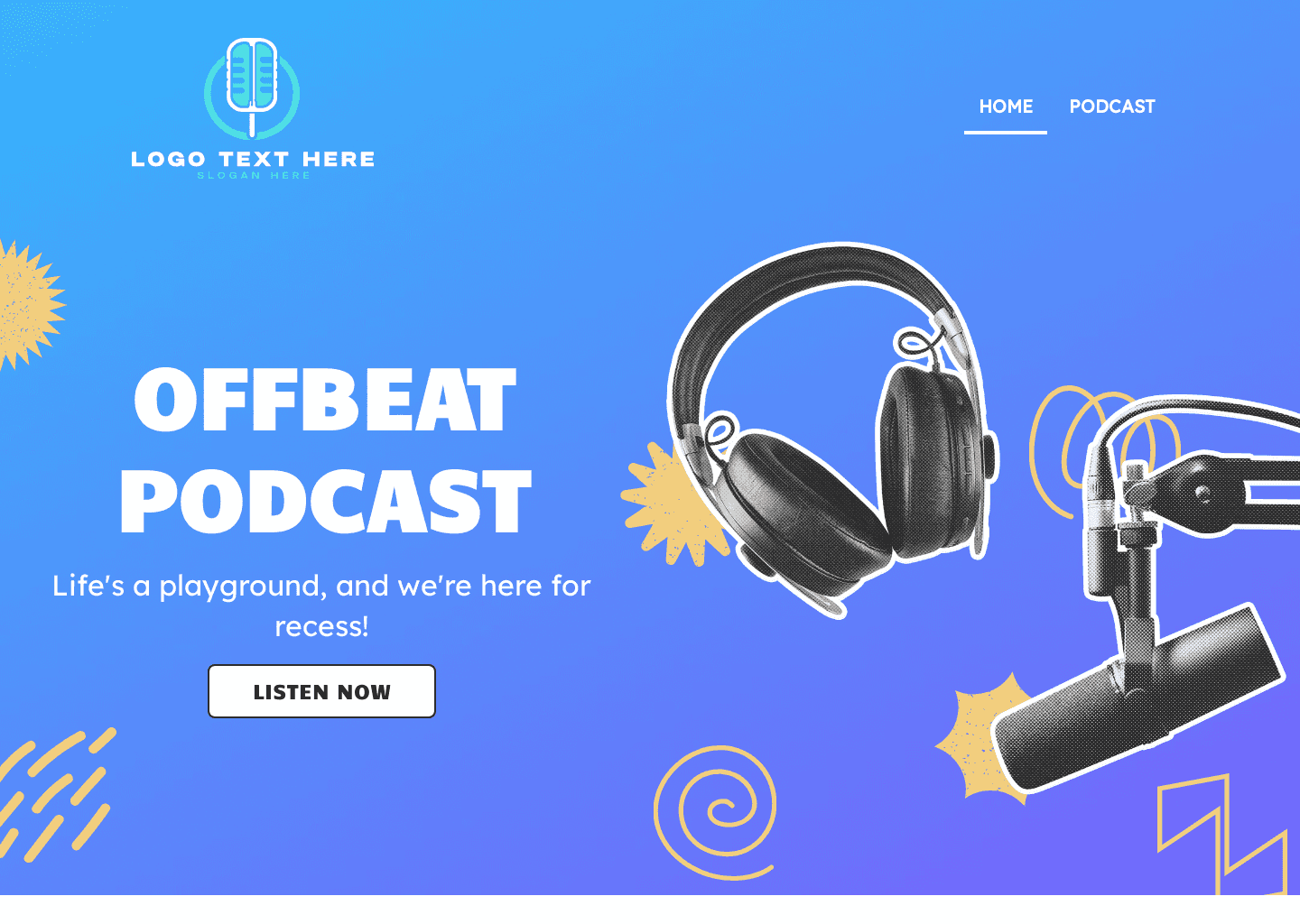 Fun Life Podcast Website Preview