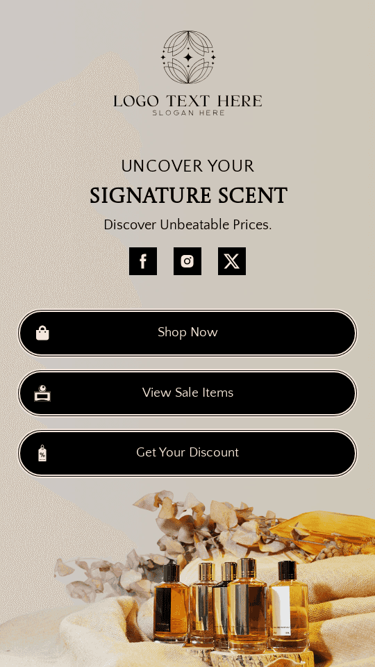 Luxury Perfume Sale Link in Bio Preview