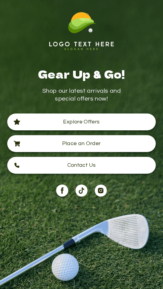 Sports Equipment Shop Link in Bio Preview