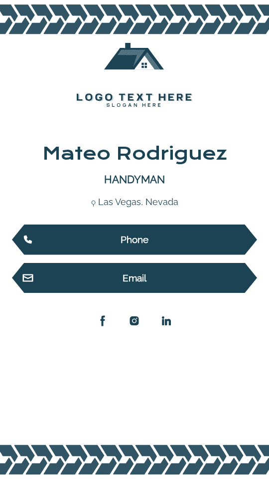 Expert Roofing Handyman Digital Business Card Preview