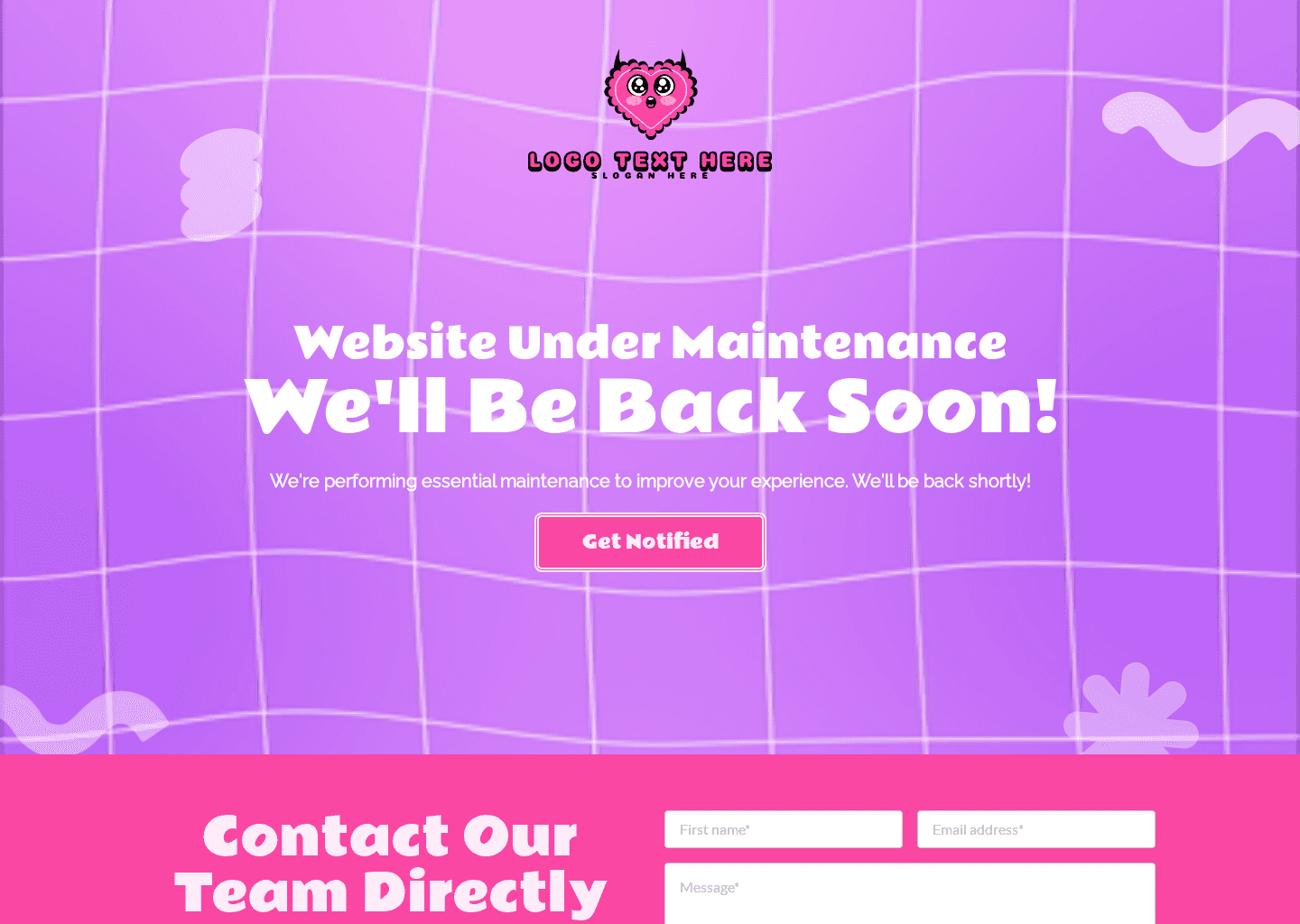 Quirky Company Maintenance Website Preview