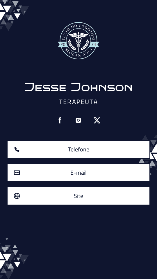 Terapeuta de Saúde Mental Digital Business Card