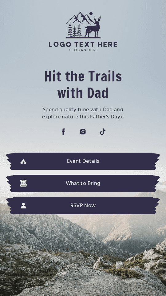 Fathers Day Hiking Link in Bio Preview