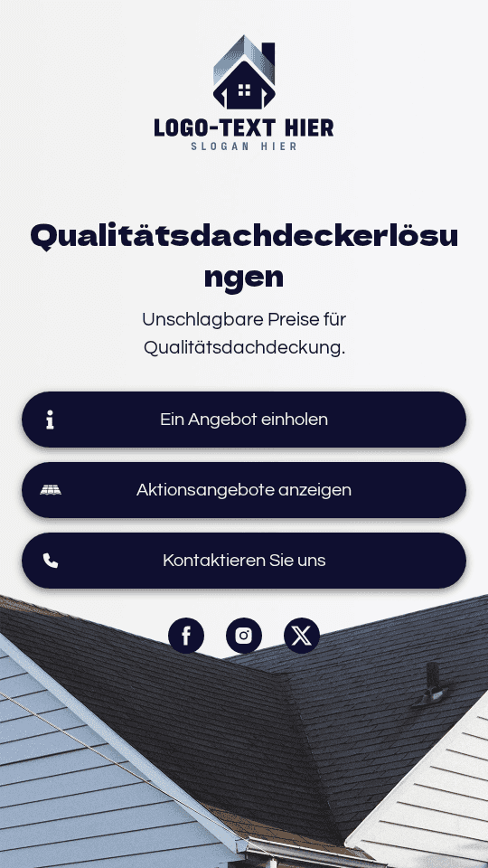 Wohnungsdach Promo Link in Bio