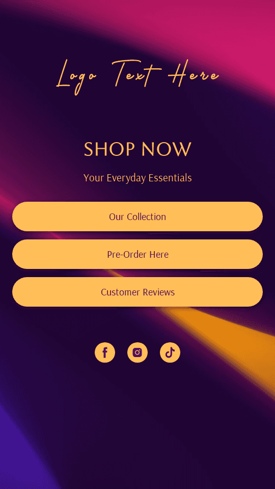 Generic Shop Order Link in Bio Preview