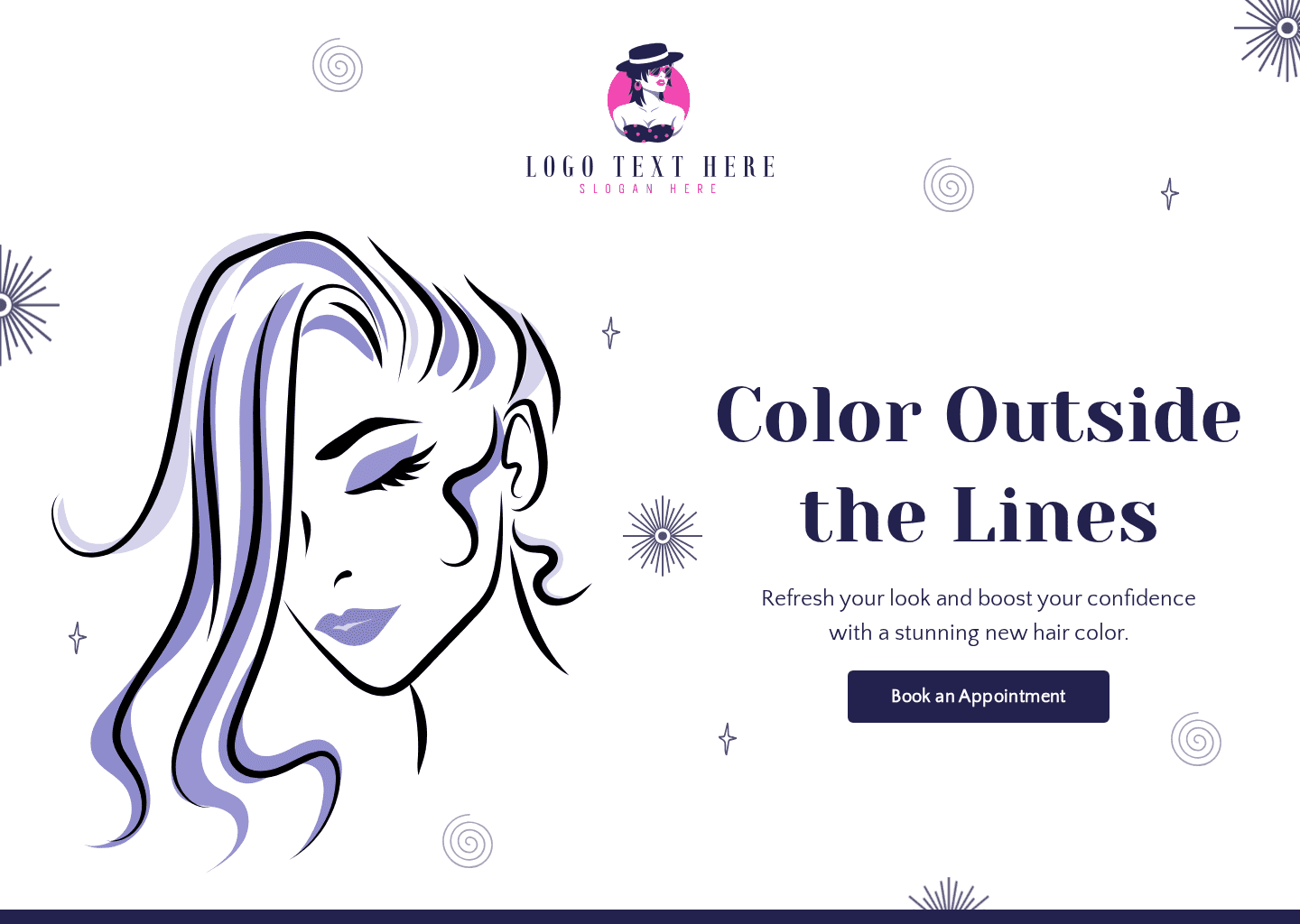 Hair Coloring Service Website Preview