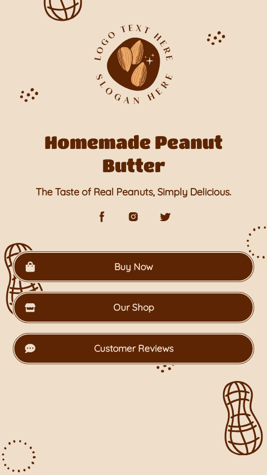 Homemade Peanut Butter Link in Bio Preview