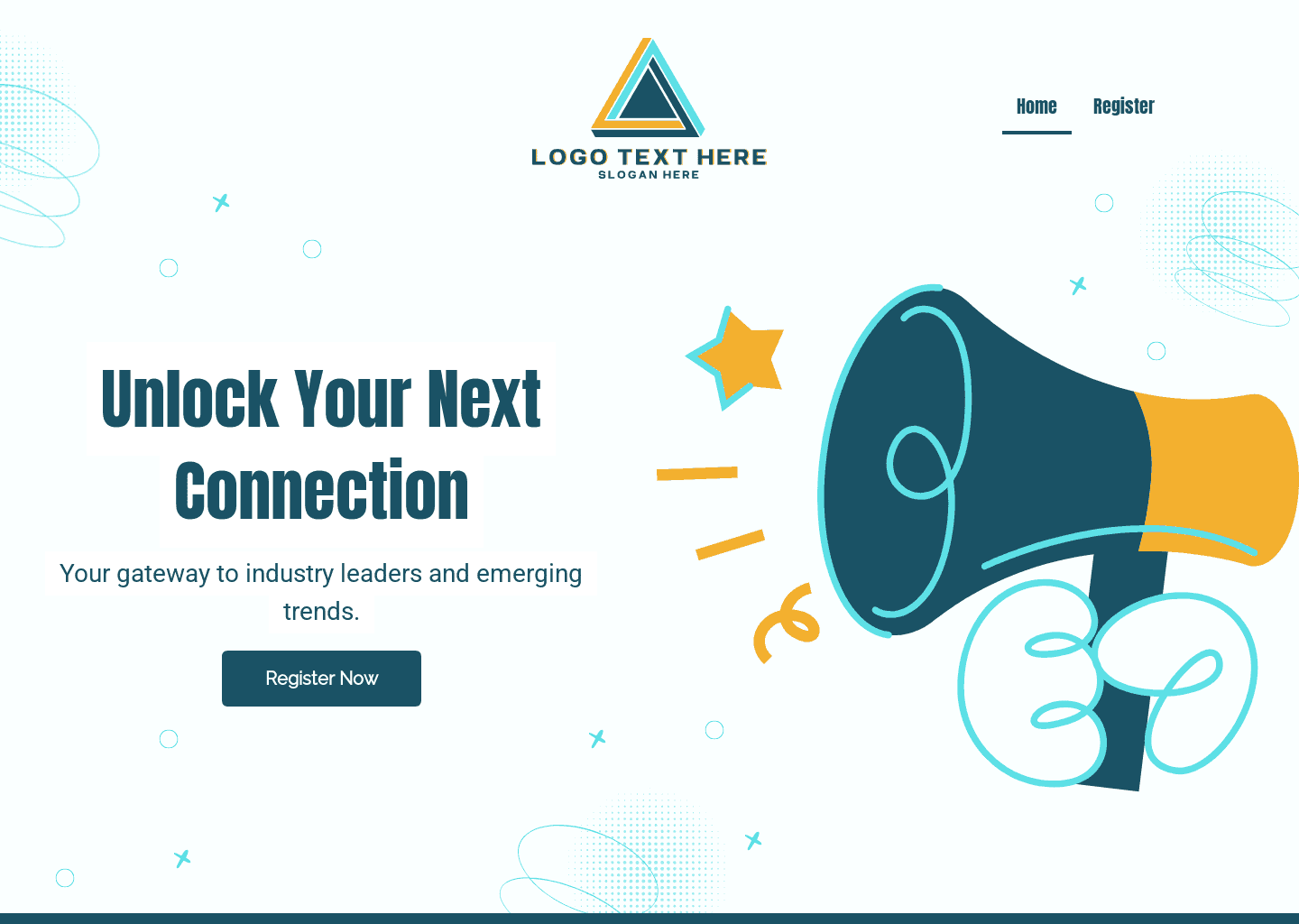 Generic Event Registration Website Preview