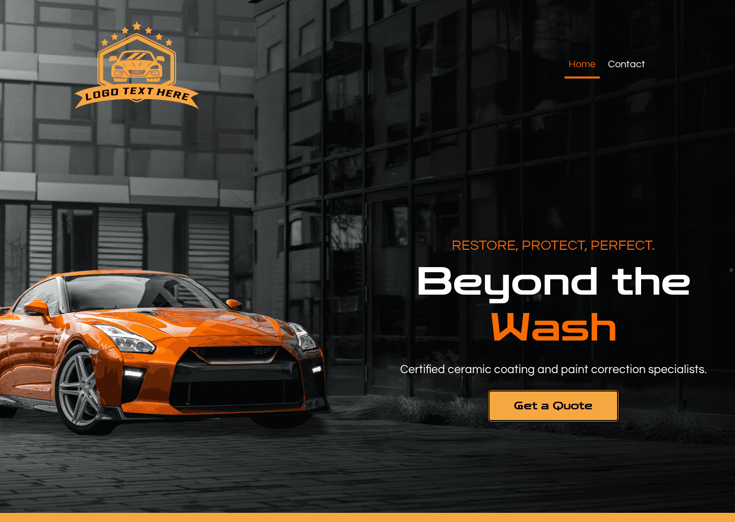 Auto Vehicle Detailing Website Preview