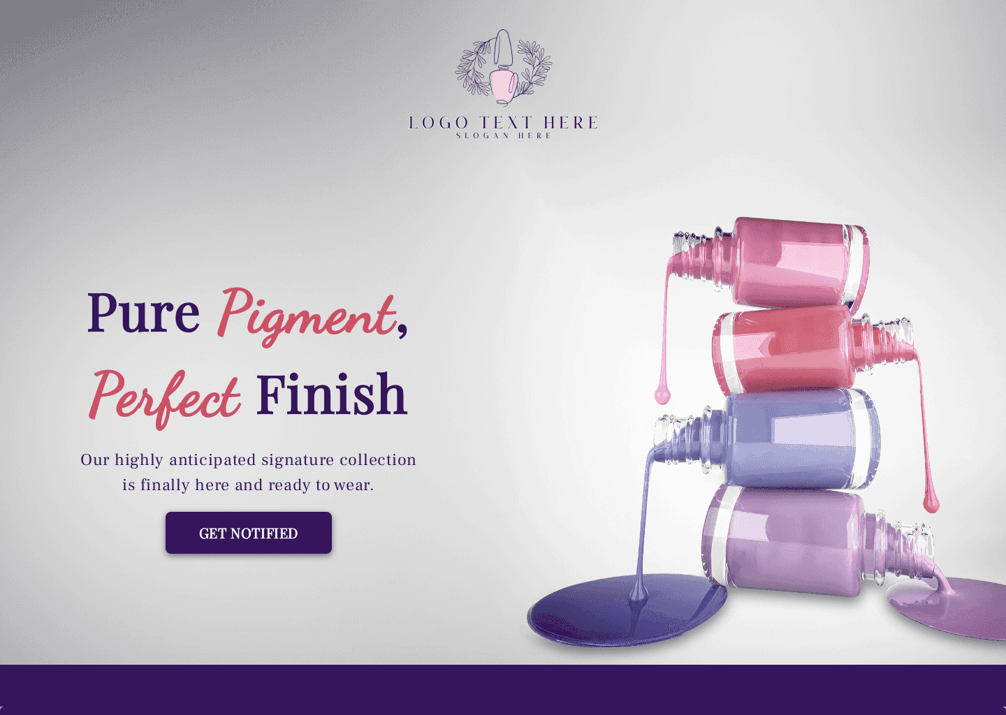 Nail Polish Launching Website Preview