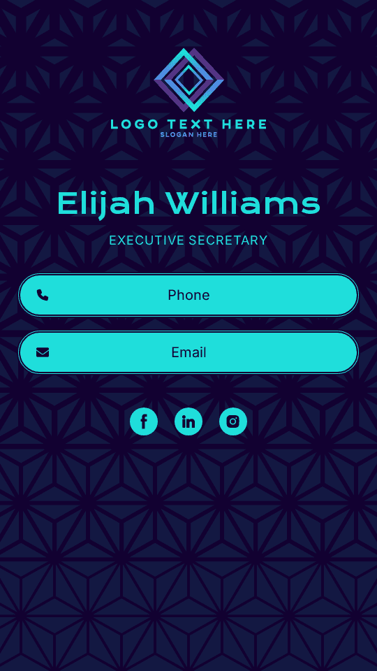 Executive Secretary Digital Business Card