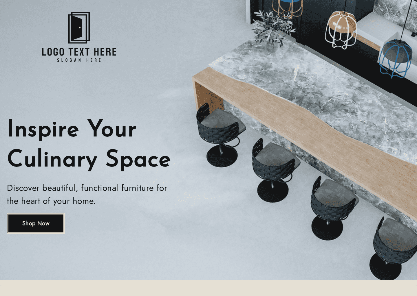 Kitchen Furniture Shop Website Preview