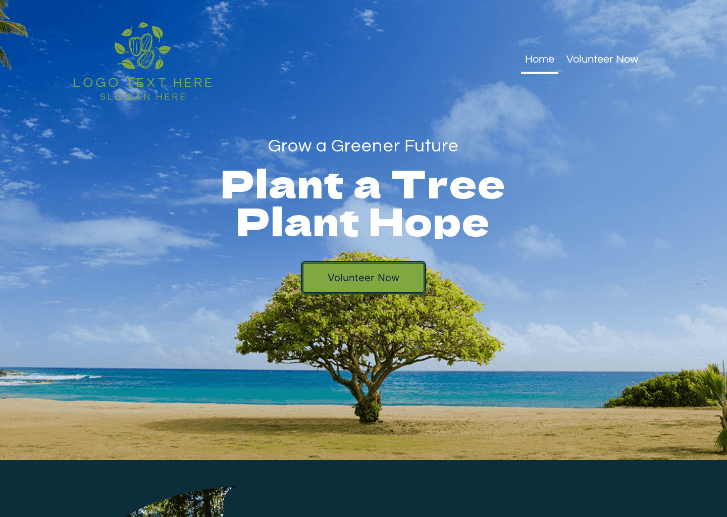 Tree Planting Volunteer Website Preview