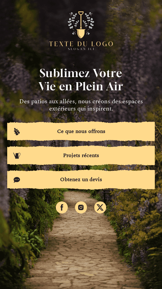 Service de maçonnerie de jardin Website