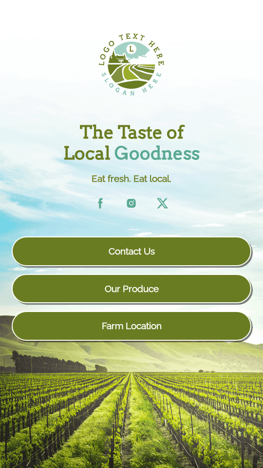 Local Vegetable Farm Link in Bio Preview