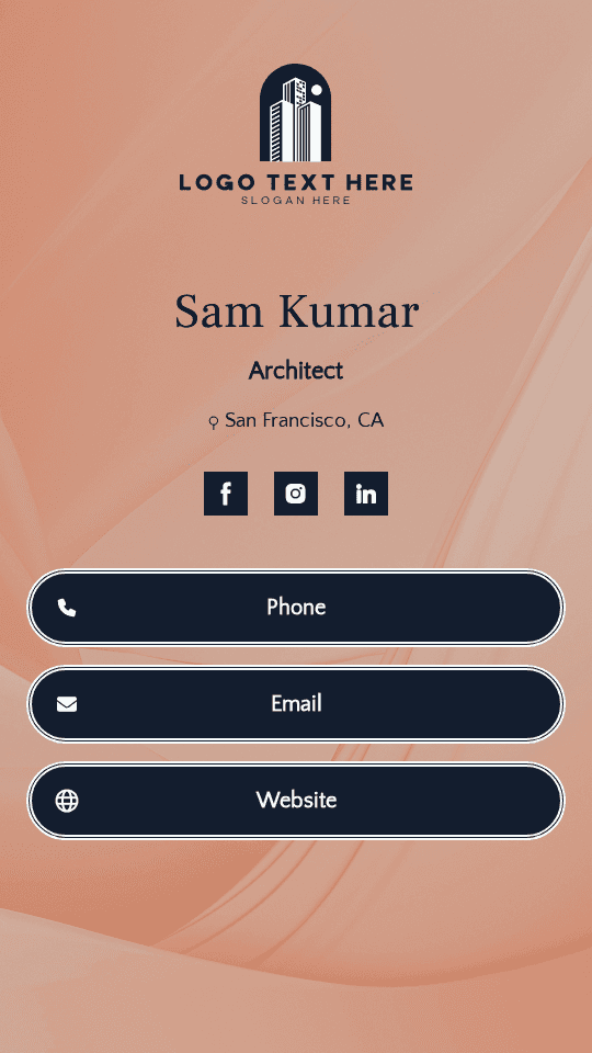 Expert Building Architect Digital Business Card