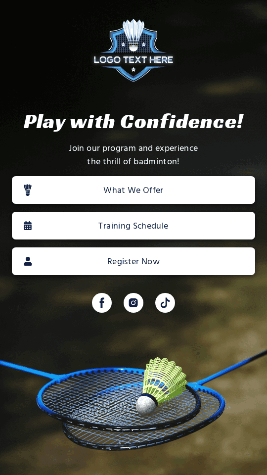 Badminton Coaching Program Link in Bio Preview