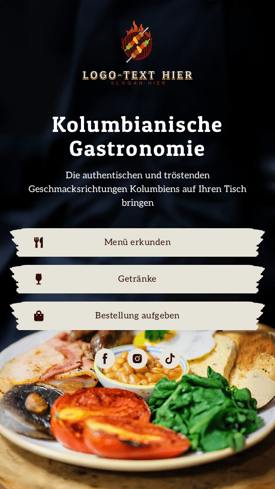 Kolumbianisches Restaurant Link in Bio