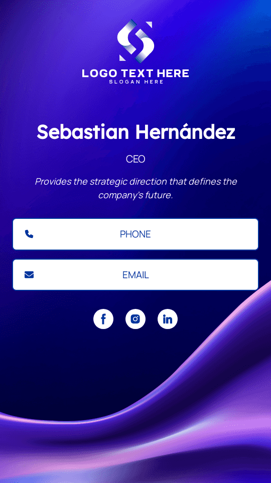 Business Development CEO Digital Business Card