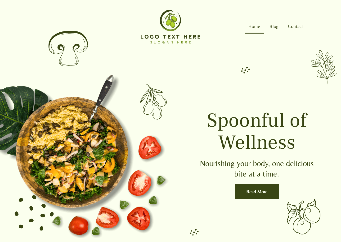 Healthy Food Blog Website
