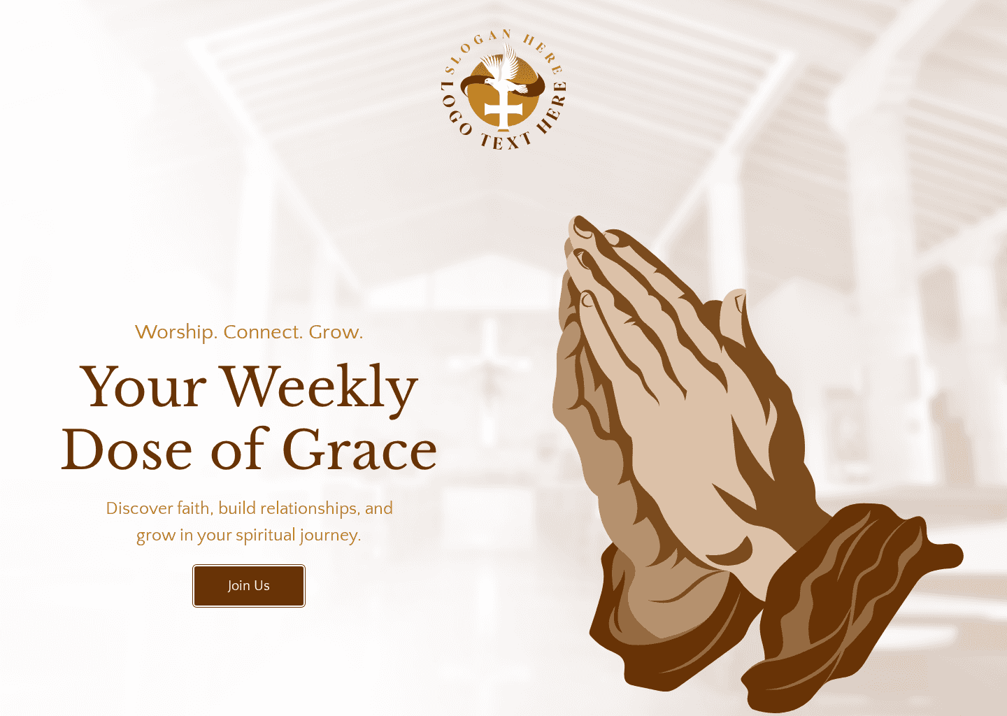 Church Sunday Worship Website Preview