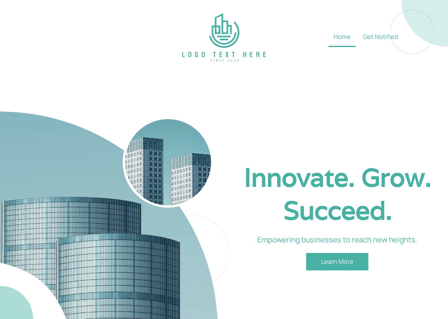 Business Startup Skyscraper Website Preview