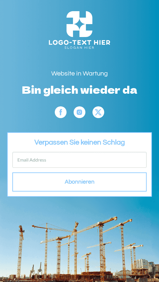 Webseite wird gewartet Link in Bio