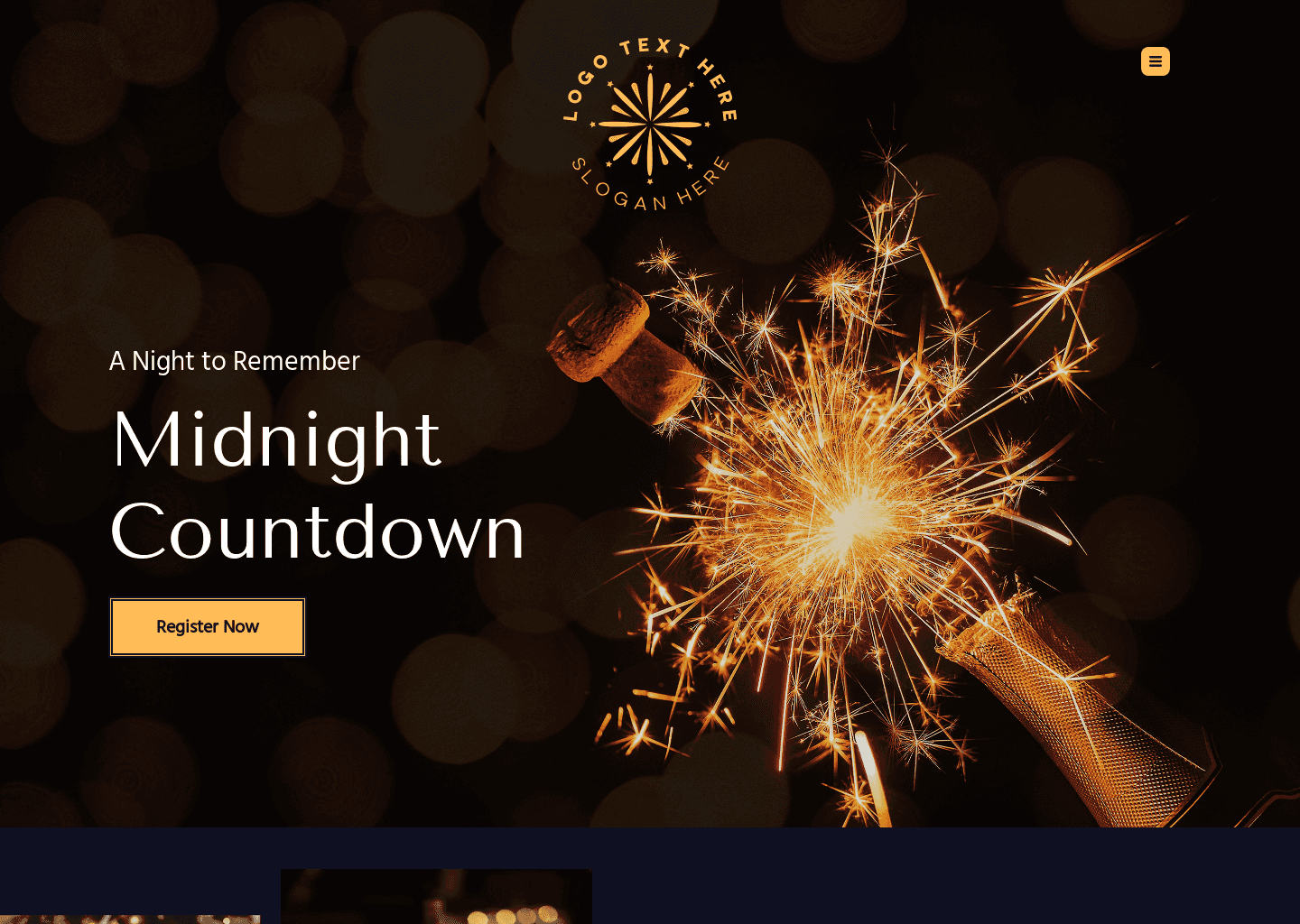 Holiday Glam Party Website