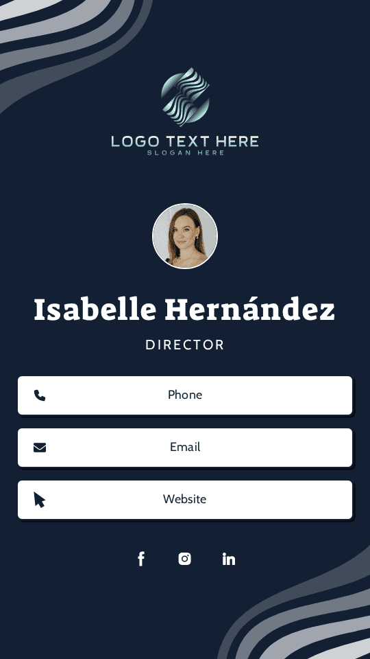 Corporate Enterprise Director Digital Business Card Preview