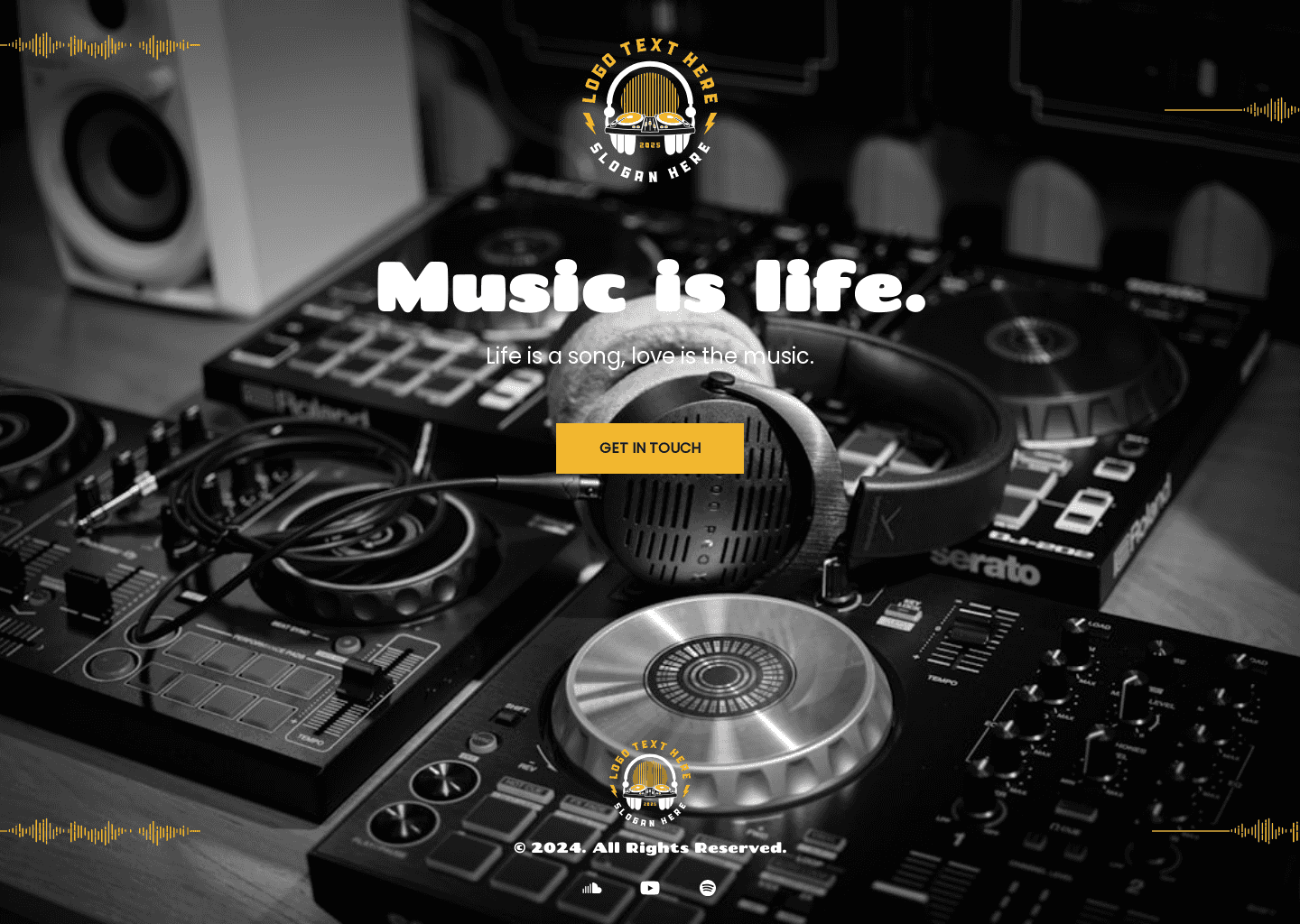 DJ Music Producer Website Design