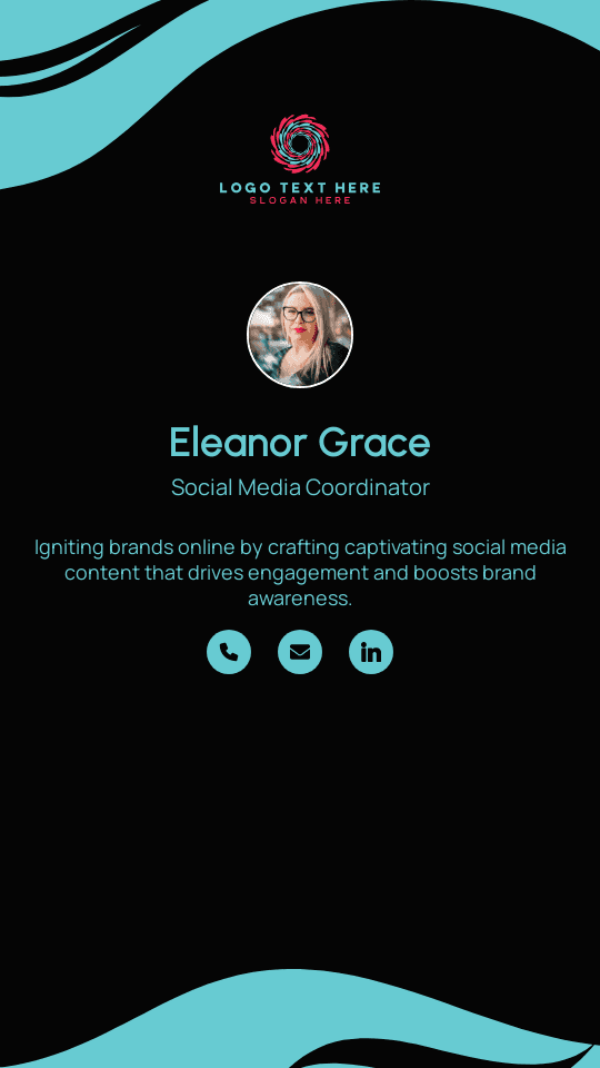 Social Media Coordinator Digital Business Card