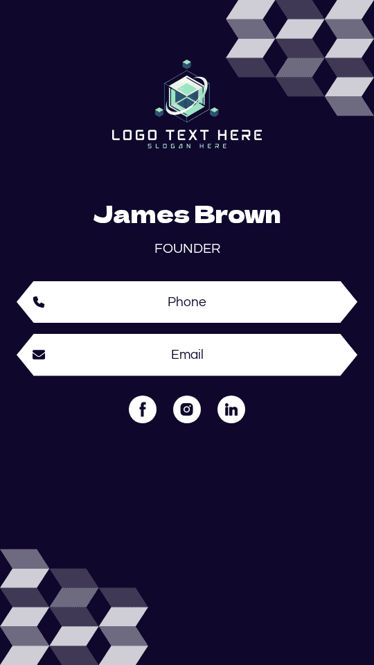 Printing Shop Founder Digital Business Card Preview