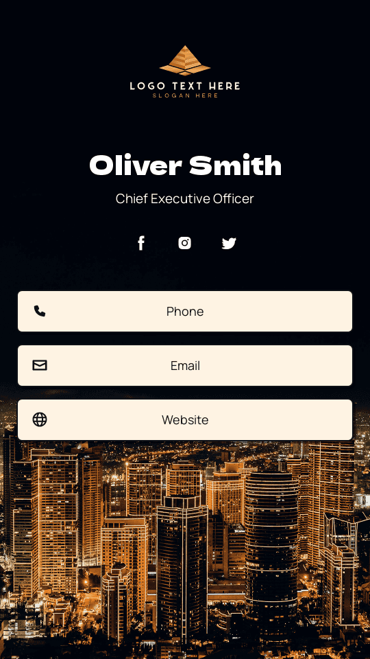 Chief Executive Officer Digital Business Card