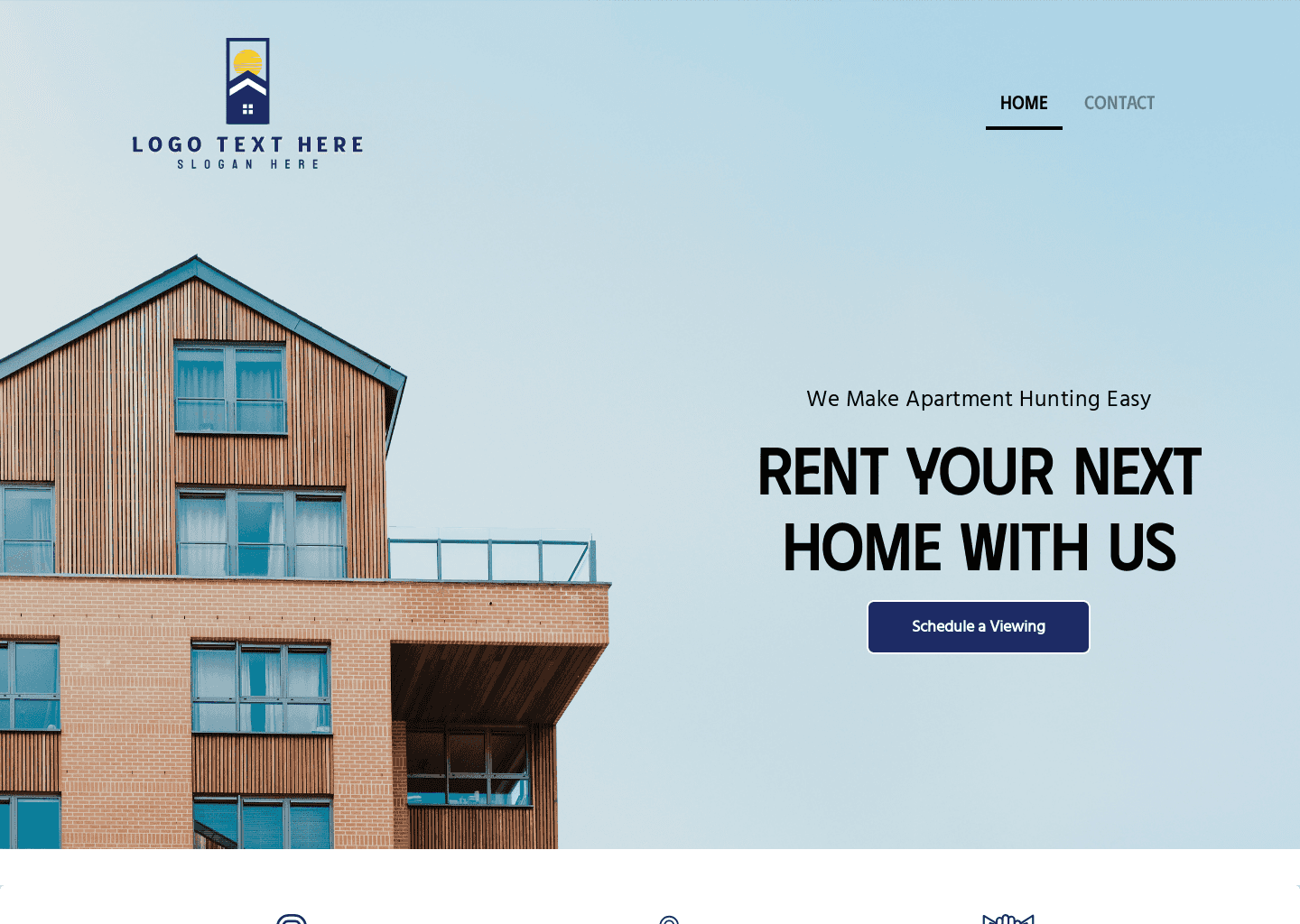 Apartment Property Lease Website Preview