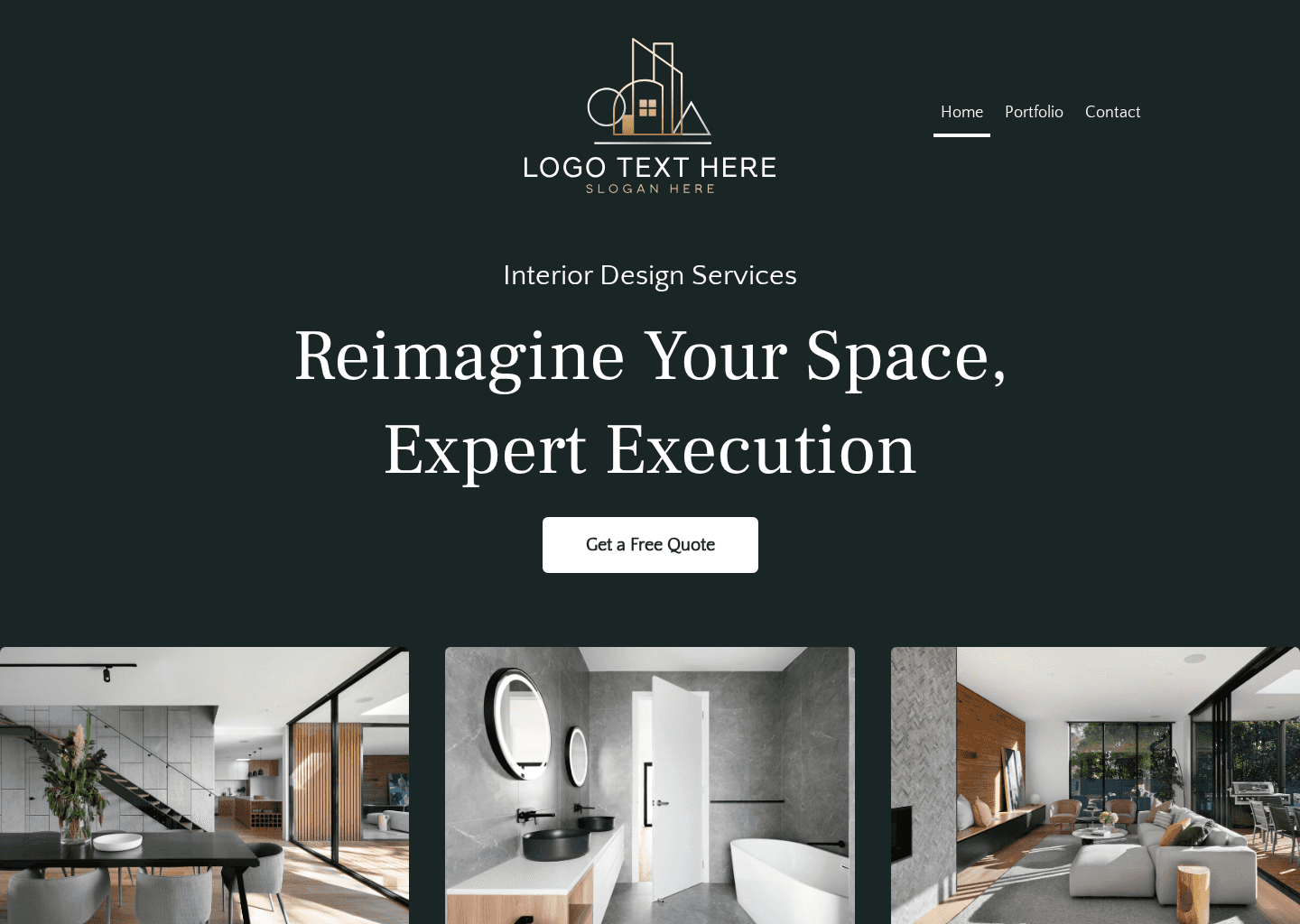 Expert Interior Designs Website Preview