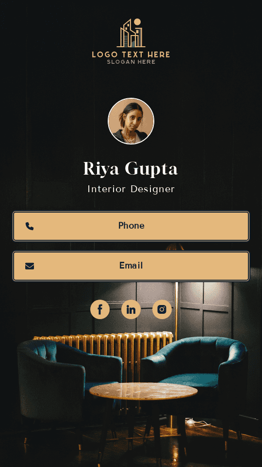 Interior Designer Digital Business Card