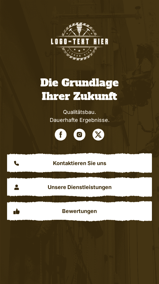 Professioneller Bauunternehmer Link in Bio